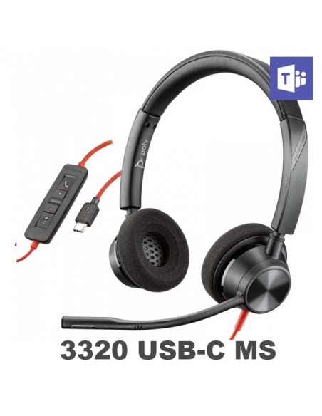 Poly - Plantronics Blackwire 3320 USB-C UC