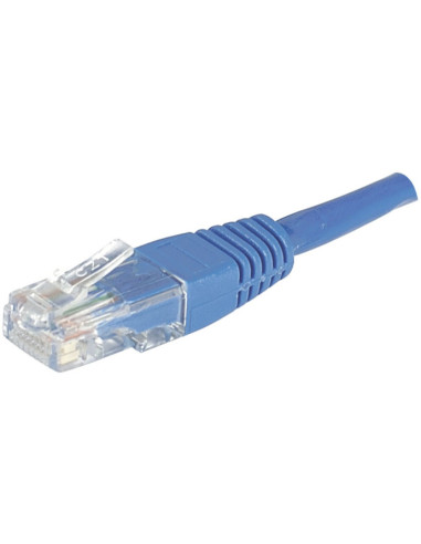 Cordon RJ45 catégorie 6 U/UTP bleu CCA - 1 m