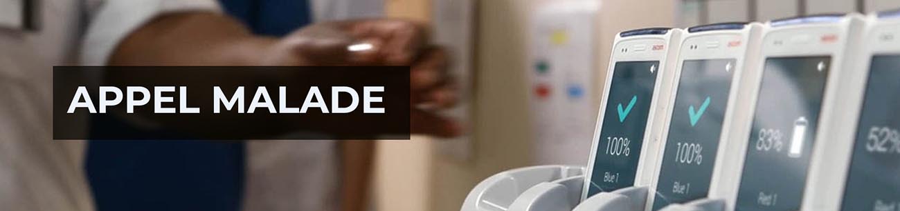 téléphone sans fil appel malade